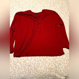 Torrid long scrunched sleeve blouse